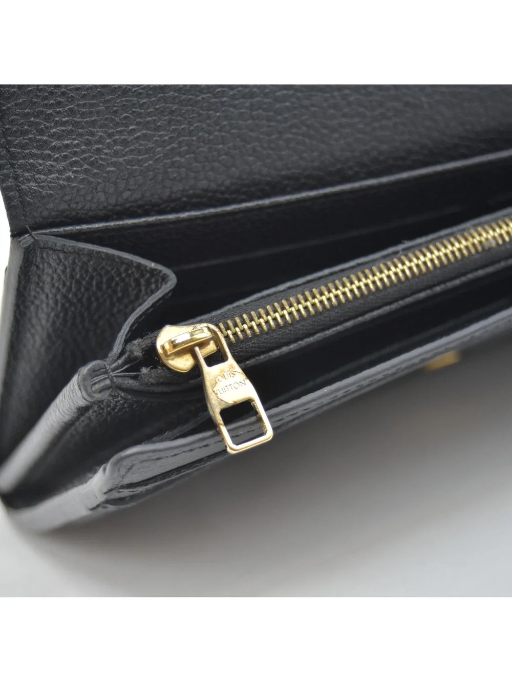 2015 Louis Vuitton Empreinte Sarah Wallet NM Black CA2115